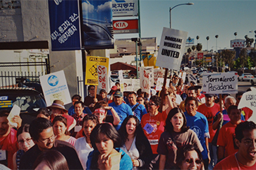 Multi-Ethnic Immigrant Workers Organizing Network (MIWON) Collection, UCLA Institute for Research on Labor and Employment (IRLE), May Day Los Angeles, undated.