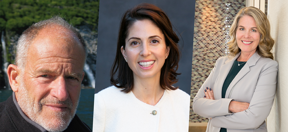 From left to right, a triptych of Victor Woldenstein, Ani Packard and Laura Tarbox.