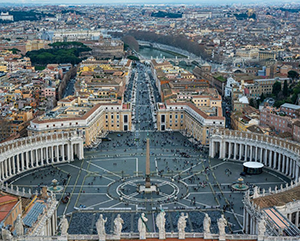 Vatican-City-363-241 An arial view of Vatican City