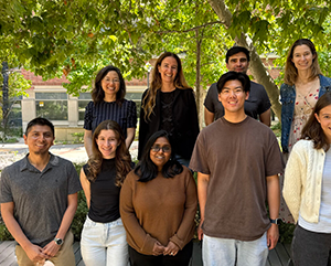 UCLA Researchers Achieve Breakthrough in Antibiotics 363 – 241 Researchers at UCLA, including Heather D. Maynard and Yi Tang, and UC Santa Barbara posing outdoors for a photograph.