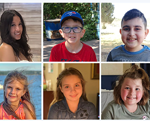 Six of the patients who received gene therapy for ADA-SCID between 2012 and 2019. Now ranging from elementary through high school age, they are living full, healthy lives.
