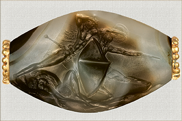Sealstone with Battle Scene from Kingdom of Pylos exhibition