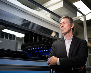 Professor Damoiseaux with the CellXpress.AI