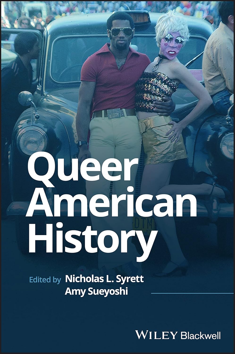 cover of Queer American History with two people posing in front of a car
