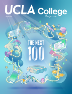 UCLA College Magazine cover with the text The Next 100
