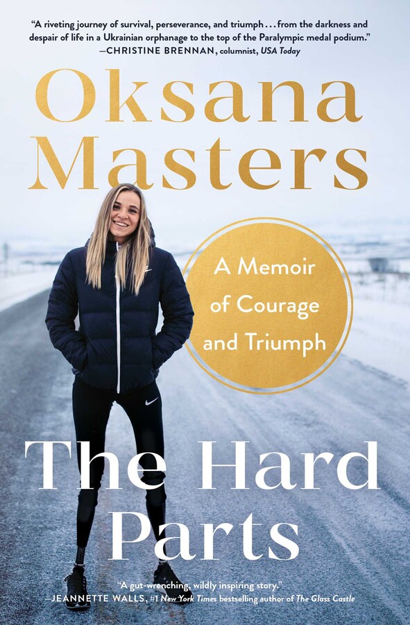 The Hard Parts book cover featuring a photo of Oksana Masters